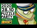 Fiesta de Puzzles 28 - 10 - 20 | PvZ Heroes | Reto Diario