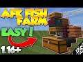 Minecraft Afk Fish Farm Bedrock 1.16+ EASY Treasure! NEW!!