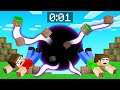MINECRAFT But A BLACK HOLE Grows EVERY SECOND!