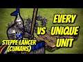 ELITE STEPPE LANCER (Cumans) vs EVERY UNIQUE UNIT | AoE II: Definitive Edition