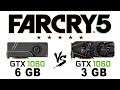 GTX 1060 6 Gb vs 3 Gb (GTX 1066 vs GTX 1063) + i7 2600k in Far Cry 5