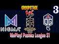 OG.Seed vs Nigma Game 3 | Bo3 | Group Stage WePlay! Pushka League S1 Division 1 | DOTA 2 LIVE