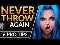 6 Ways YOU HARD THROW - Pro Tips to CRUSH Ranked | League of Legends Challenger Guide