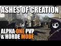 Ashes of Creation - Alpha 1 PvP & Horde Mode Gameplay (Contains Bush)
