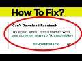 Fix Can't Download Facebook Error On Google Play Store in Android | Fix Can't Install App