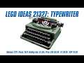 LEGO 21327: Typewriter: In-depth Review, Speed Build & Parts List