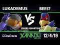 S@X 331 SSBM - Lukademus (Sheik) Vs. Bees? (Falco) Smash Melee Losers Quarters