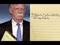 Bolton's notepad reveals 5000 troops to Columbia, US Sanctions and War preparation against Venezuela