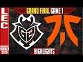 G2 vs FNC Highlights Game 1 | LEC GRAND FINAL Playoffs Summer 2020 | G2 vs FNC G1