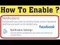 How to Turn ON Facebook Notification in Android || Fix facebook notifications not working problem