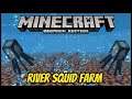 Minecraft Bedrock River Based Squid Farm Tutorial! Xbox, Windows 10, Switch, MCPE