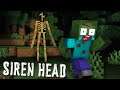 Monster School : SIREN HEAD IS ATTACKING MONSTER SCHOOL - Minecraft Animation Horror Сhallenge
