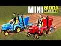 SMALL POTATO SOWING MACHINES vs LAWN TRACTORS! | Farming Simulator 19