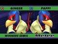 S@X 391 Online Winners Semis - Ginger (Falco) Vs. Pappi (Falco) Smash Melee - SSBM