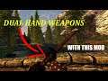 YOU CAN DUAL HAND WEAPONS in SKYRIMVR with this MOD!