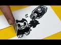 5 Amazing BENDY AND INK MACHINE (BATIM) Paper Craft and Doodles for FANS