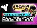 Destiny 2 HOW TO GET ALL MENAGERIE WEAPONS - All Rune Combinations Guide