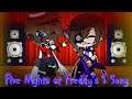 Freddy And Michael Performs Five Nights At Freddy's 1 Song - The Living Tombstone [FNAF] Gacha Club