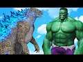 Godzilla Ice vs The Immortal Hulk - Monster Battle
