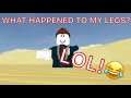 Let's play ROBLOX (WHAT HAPPENED TO MY LEGS? LOL! ๐๐ฑ๐๐๐)