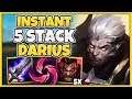 *NEW* THIS GIVES DARIUS INSTANT 5 STACK BLEED (INSANE 1V5 POWER) - League of Legends