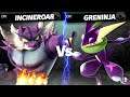 Super Smash Bros. Ultimate - Purple Incineroar vs Purple Greninja (CPU Level 9)