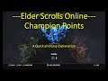 ESO Quick and Easy Champion Point Explanation