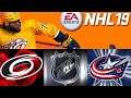 NHL 19 season mode: Carolina Hurricanes vs Columbus Blue Jackets (Xbox One HD) [1080p60FPS]