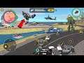 Rope Hero 3 - (Ground Assault Machine Fight Police Car Robot) Police Car Fly - Android Gameplay HD