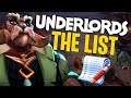 Welcome to THE LIST! - DotA Underlords