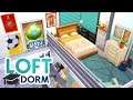 LOFT DORM ROOM // Sims 4 Speed Build