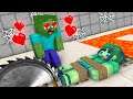 Monster School : SAVE THE ZOMBIE GIRL CHALLENGE - Minecraft Animation