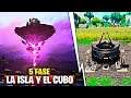 Nueva Fase 5: La Isla Secreta Con El Cubo Y La Tormenta | Fortnite Battle Royale