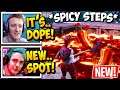 Streamers React to *NEW* "SPICY STEPS" LOCATION In Fortnite! (*RIP* Sunny Steps)