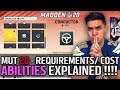 Superstar Ability Requirements Explained (MUST WATCH) | Madden 20 Ultimate Team Tutorial
