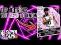 TOP 10 TIPS & TRICKS YOU MUST KNOW IN NBA SUPERCARD - NBA SuperCard #222 SuperCard Tips and Tricks
