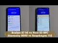 Dimensity 800U vs Snapdragon 732 Speed test Gaming comparison PUBG/Antutu/ Realme X7 vs Poco X3 NFC