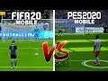 FIFA 20 MOBILE VS PES 20 MOBILE - COMPARISON GAMEPLAY (ANDROID/IOS)