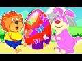 Lion Family 🐰 Sunny Bunny - Easter Eggs | Cartoon for Kids