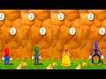 Mario Party 9 - Minigames (Master CPU) - Mario vs Luigi vs Waluigi vs Daisy