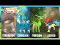 Os Lendários Cobalion, Terrakion, Virizion e Keldeo - Pokémon Let's Go Pikachu & Eevee (GBA) V7.0