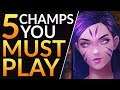 Top 5 BROKEN CHAMPIONS you MUST PLAY in 9.15 - Pro Tips to RANK UP | League of Legends Meta Guide