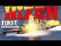 HIZEN - NEW t9 Dockyard IJN BB - First impressions - World of Warships