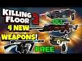 Killing Floor 2 | 4 NEW WEAPONS COMING IN THE HALLOWEEN UPDATE! - 2 Free 2 DLC!