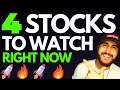 4 Stocks to Watch Right Now || Trade Ideas [SPAC Stock] 🚀🚀🚀