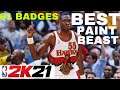 61 BADGES! THIS PAINT BEAST BUILD WILL DOMINATE NBA2K21! BEST CENTER BUILD NBA2K21 DEMO GAMEPLAY!!!