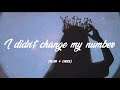 Billie Eilish - I Didn't Change My Number (Clean - Lyrics)