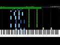 Rammstein - Mann Gegen Mann (Easier) Synthesia Piano Tutorial (midi) //Rain Dance Doggy