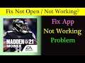 Fix "Madden NFL" App Not Working / App Not Opening Problem Solved Android & Ios