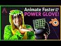 How to ANIMATE FASTER in BLENDER using the POWER GLOVE! Switching from Maya | Razer Tartarus V2